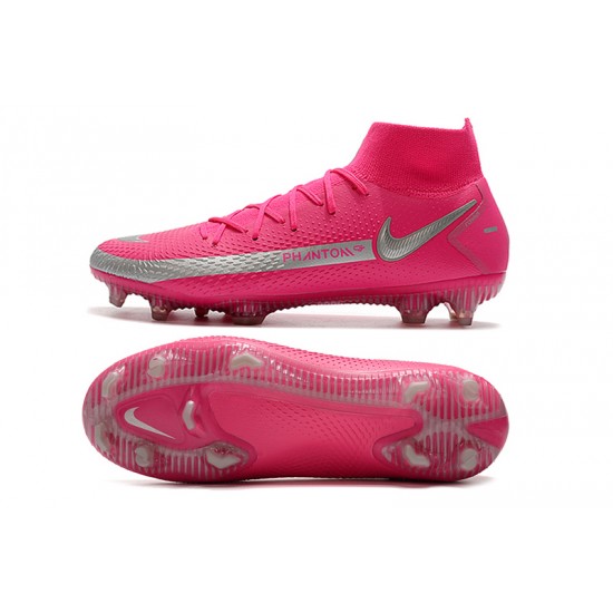 Nike Phantom GT Elite Dynamic Fit FG Peach Silver Soccer Cleats