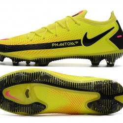 Nike Phantom GT Elite FG Black Yellow Peach Soccer Cleats