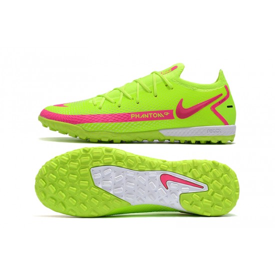 Nike Phantom GT Elite TF Green Peach Soccer Cleats