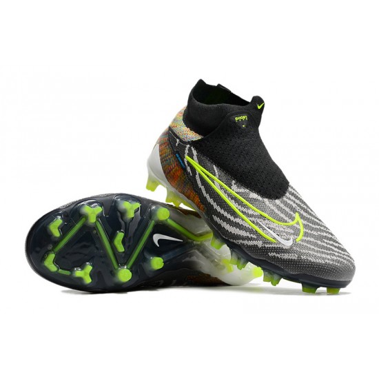 Nike Phantom GX Elite AG Black Green Women And Men Soccer Shoes