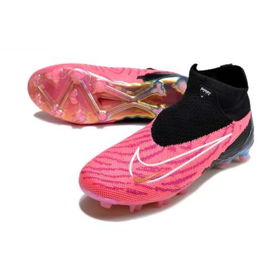 Nike Phantom GX Elite AG Black Pink Women And Men Soccer Shoes