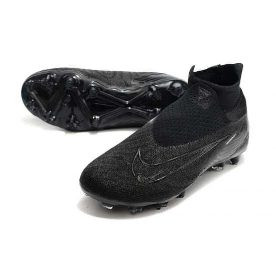 Nike Phantom GX Elite AG Black Women And Men High Soccer Shoes