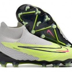 Nike Phantom GX Elite AG Green Grey Women And Men High Soccer Shoes