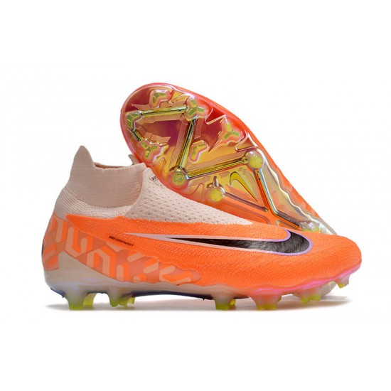 Nike Phantom GX Elite AG Orange White Women And Men Soccer Shoes