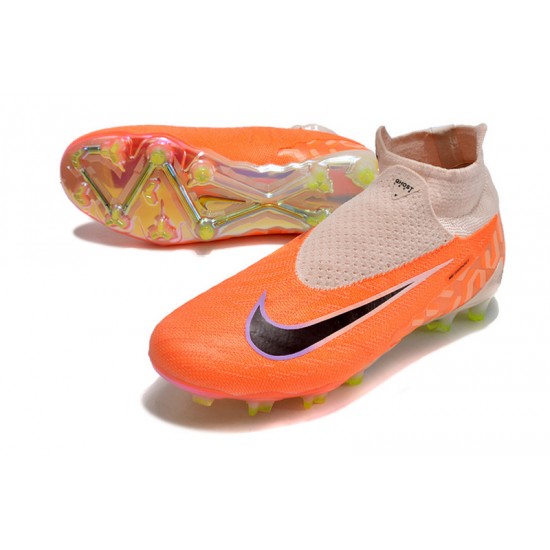 Nike Phantom GX Elite AG Orange White Women And Men Soccer Shoes