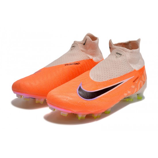 Nike Phantom GX Elite AG Orange White Women And Men Soccer Shoes