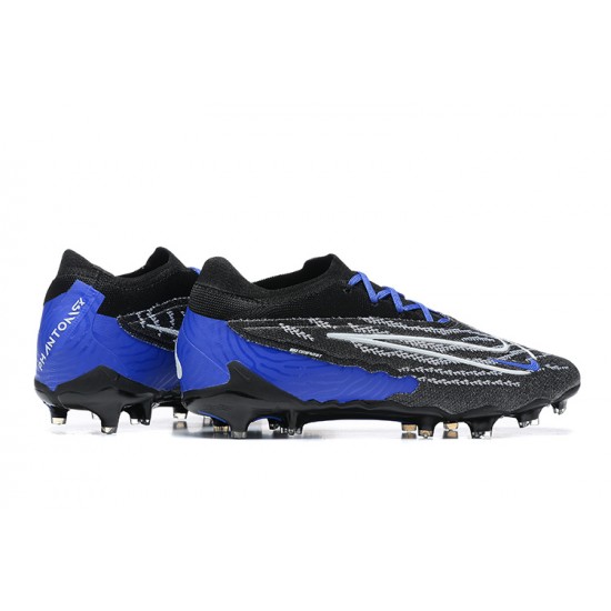 Nike Phantom GX Elite FG Black Blue Women And Men Soccer Cleats