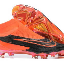 Nike Phantom GX Elite FG Black Orange Women And Men Soccer Cleats 