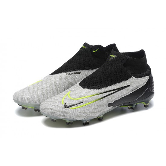 Nike Phantom GX Elite FG Black White Women And Men Soccer Cleats