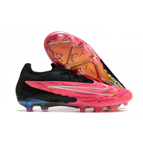 Nike Phantom GX Elite FG Blue Black Pink Women And Men Low Soccer Shoes