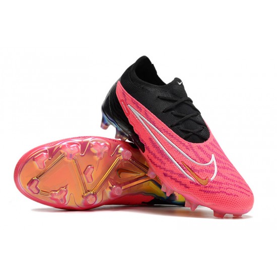 Nike Phantom GX Elite FG Blue Black Pink Women And Men Low Soccer Shoes