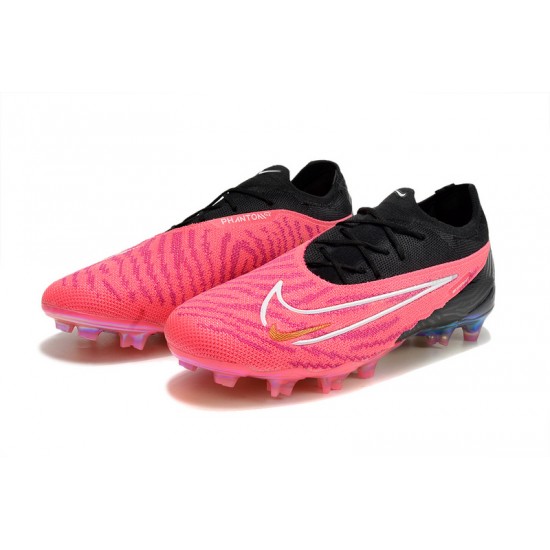 Nike Phantom GX Elite FG Blue Black Pink Women And Men Low Soccer Shoes