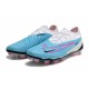 Nike Phantom GX Elite FG Blue White Women And Men Low Soccer Cleats