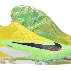 Nike Phantom GX Elite FG Green Yellow Women And Men Soccer Cleats 