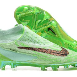 Nike Phantom GX Elite FG High-top Green Women And Men Soccer Cleats 