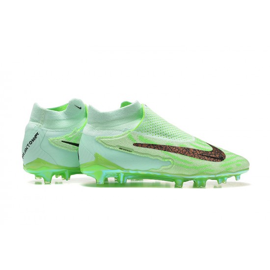 Nike Phantom GX Elite FG High-top Green Women And Men Soccer Cleats