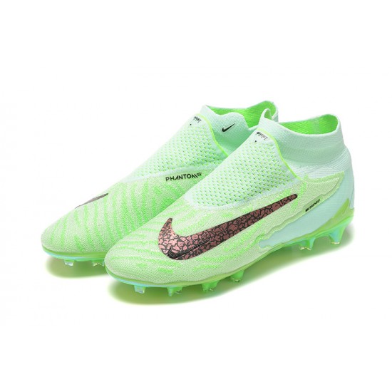 Nike Phantom GX Elite FG High-top Green Women And Men Soccer Cleats