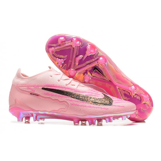 Nike Phantom GX Elite FG High-top Pink Women And Men Soccer Cleats