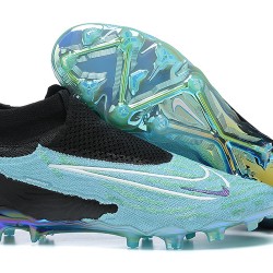 Nike Phantom GX Elite FG Turquoise Black Women And Men Soccer Cleats 