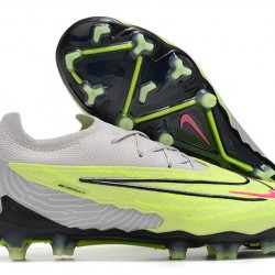 Nike Phantom GX Elite FG Yellow Grey White Women And Men Low Soccer Cleats 