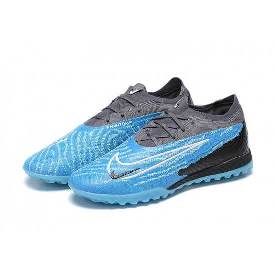 Nike Phantom GX Elite TF Black Blue Women And Men Soccer Cleats