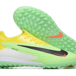 Nike Phantom GX Elite TF Green Yellow Women And Men Soccer Cleats