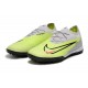 Nike Phantom GX Elite TF Grey Green Women And Men Low Soccer Cleats 