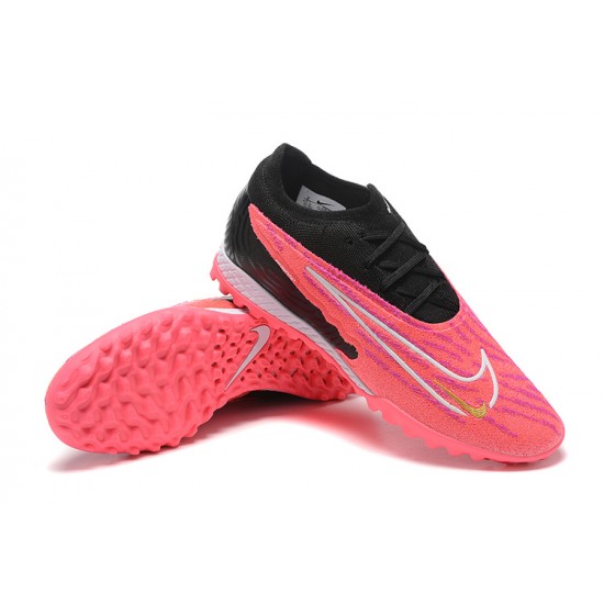 Nike Phantom GX Elite TF High-top Black Pink Women And Men Soccer Cleats
