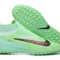 Nike Phantom GX Elite TF High-top Light Green Women And Men Soccer Cleats