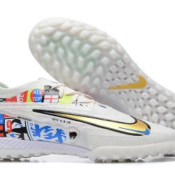 Nike Phantom GX Elite TF Low-top White Women And Men Soccer Cleats 