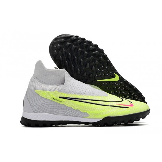 Nike Phantom GX Elite TF White Green Grey Women And Men Soccer Cleats