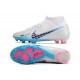 Nike Air Zoom Mercurial Superfly IX Academy High FG Beige Blue Pink Soccer Cleats