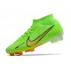 Nike Air Zoom Mercurial Superfly IX Academy High FG Green Orange Soccer Cleats