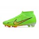 Nike Air Zoom Mercurial Superfly IX Academy High FG Green Orange Soccer Cleats