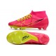 Nike Air Zoom Mercurial Superfly IX Academy High FG Red Yellow Black Soccer Cleats