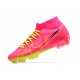 Nike Air Zoom Mercurial Superfly IX Academy High FG Red Yellow Black Soccer Cleats