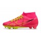 Nike Air Zoom Mercurial Superfly IX Academy High FG Red Yellow Black Soccer Cleats
