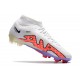 Nike Air Zoom Mercurial Superfly IX Academy High FG White Peach Purple Soccer Cleats