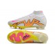 Nike Air Zoom Mercurial Superfly IX Elite FG High White Yellow Peach Soccer Cleats