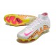 Nike Air Zoom Mercurial Superfly IX Elite FG High White Yellow Peach Soccer Cleats