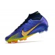 Nike Air Zoom Mercurial Superfly IX Elite FG High Yellow Blue Black Soccer Cleats