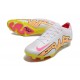 Nike Air Zoom Mercurial Superfly IX Elite FG Low White Yellow Peach Soccer Cleats