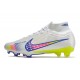 Nike Air Zoom Mercurial Superfly IX Elite High FG Beige Blue Yellow Soccer Cleats