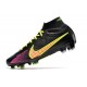 Nike Air Zoom Mercurial Superfly IX Elite High FG Black Yellow Pink Soccer Cleats