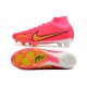 Nike Air Zoom Mercurial Superfly IX Elite High FG Pink Gold Black Soccer Cleats