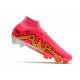 Nike Air Zoom Mercurial Superfly IX Elite High FG Pink Gold Black Soccer Cleats