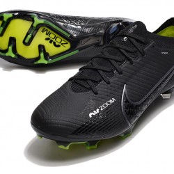 Nike Air Zoom Mercurial Vapor XV Elite FG Black Green Soccer Cleats