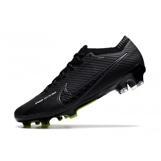 Nike Air Zoom Mercurial Vapor XV Elite FG Black Green Soccer Cleats