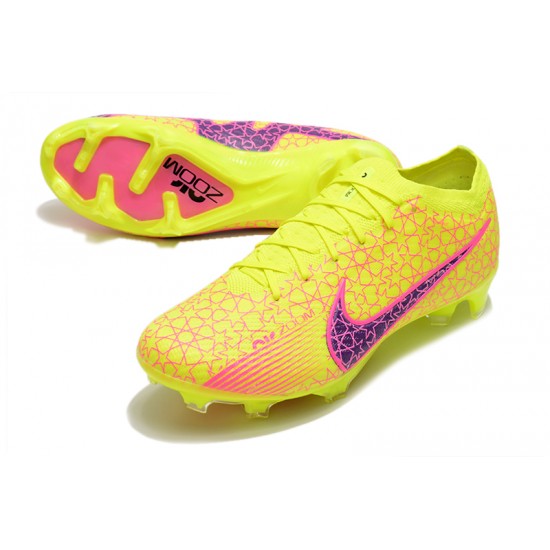 Nike Air Zoom Mercurial Vapor XV Elite FG Pink Yellow Purple Soccer Cleats