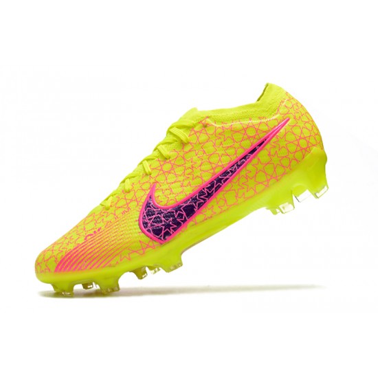 Nike Air Zoom Mercurial Vapor XV Elite FG Pink Yellow Purple Soccer Cleats